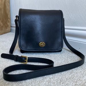 Coach Vintage Leather Companion Flap Satchel Crossbody 9076